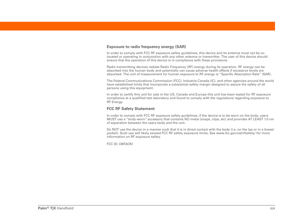 Palm TX User Manual | Page 656 / 690