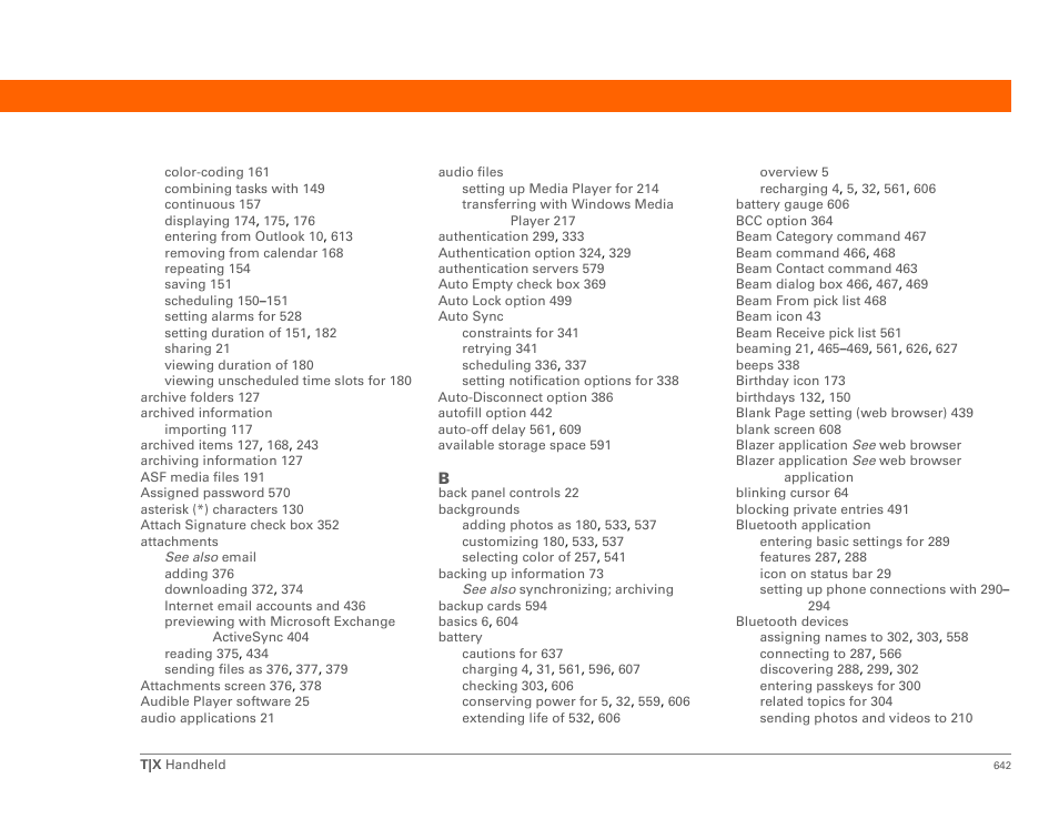 Palm TX User Manual | Page 664 / 690