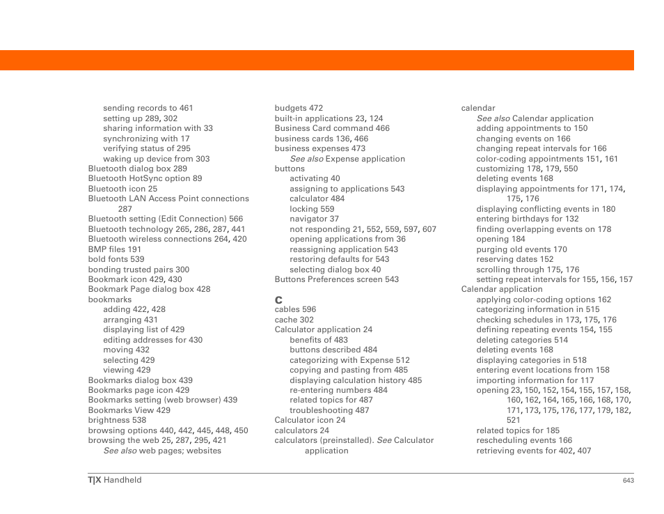 Palm TX User Manual | Page 665 / 690