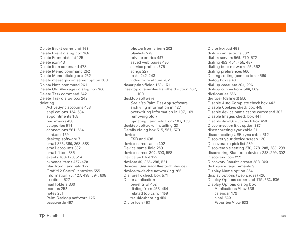 Palm TX User Manual | Page 670 / 690
