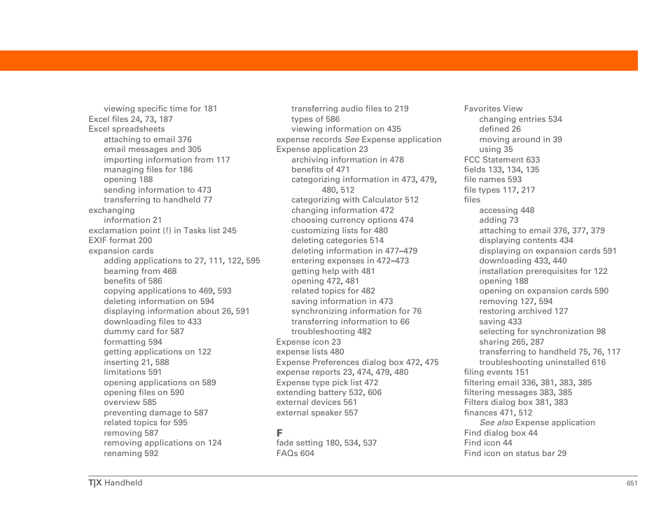 Palm TX User Manual | Page 673 / 690