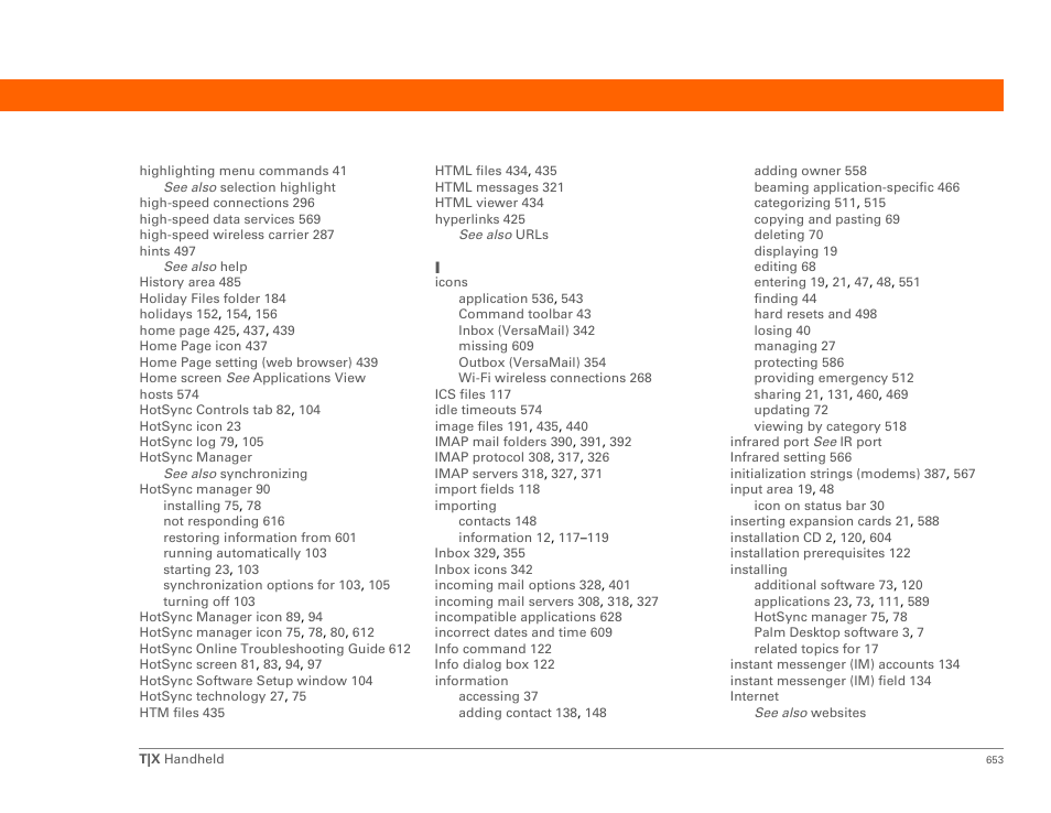 Palm TX User Manual | Page 675 / 690