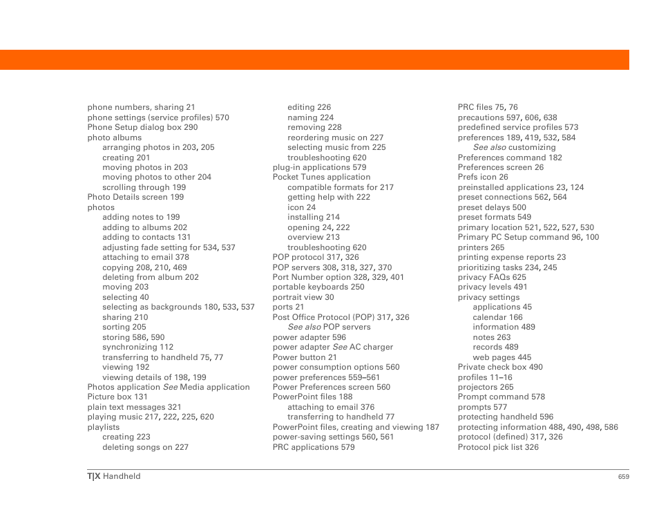 Palm TX User Manual | Page 681 / 690