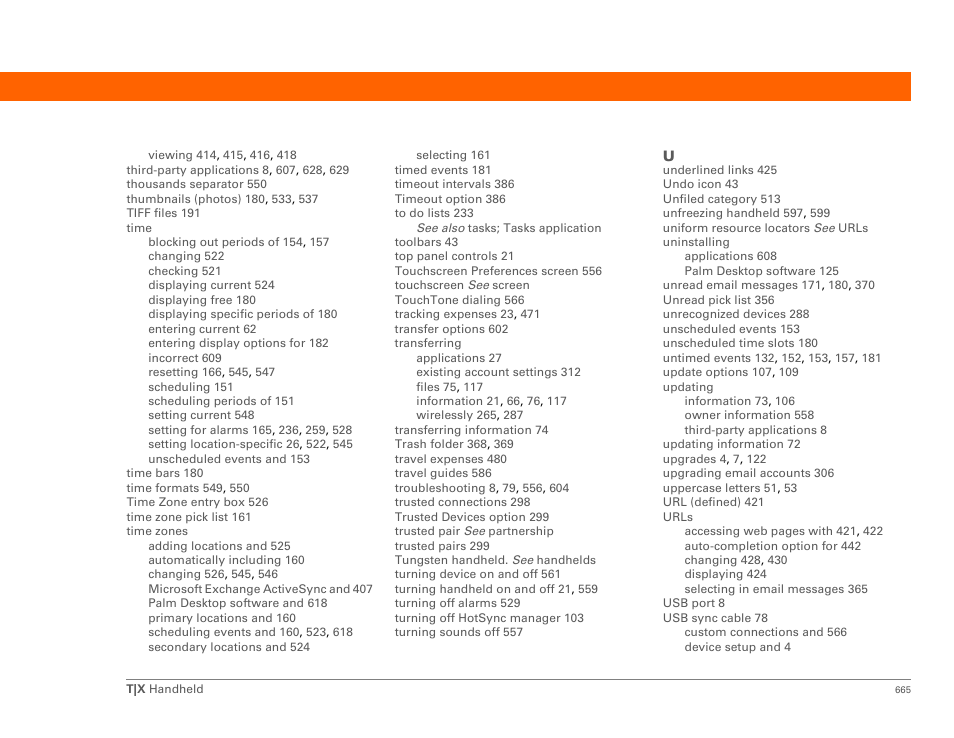 Palm TX User Manual | Page 687 / 690