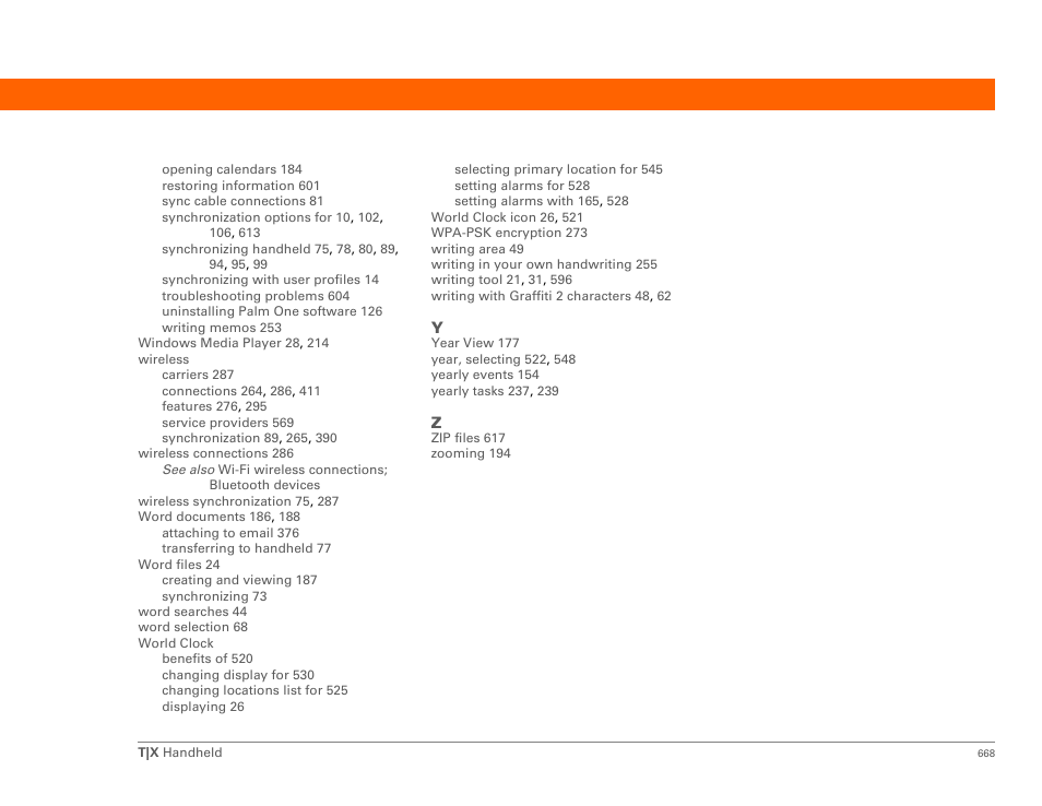 Palm TX User Manual | Page 690 / 690