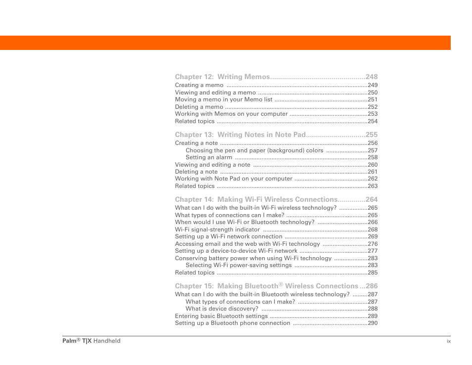 Palm TX User Manual | Page 9 / 690