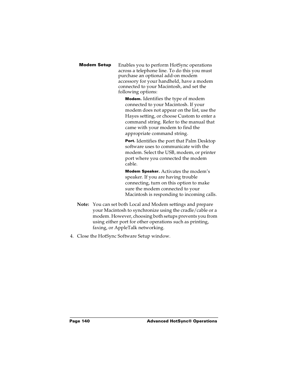 Palm PalmTM m100 User Manual | Page 148 / 232