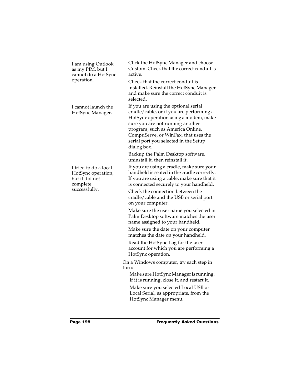 Palm PalmTM m100 User Manual | Page 206 / 232
