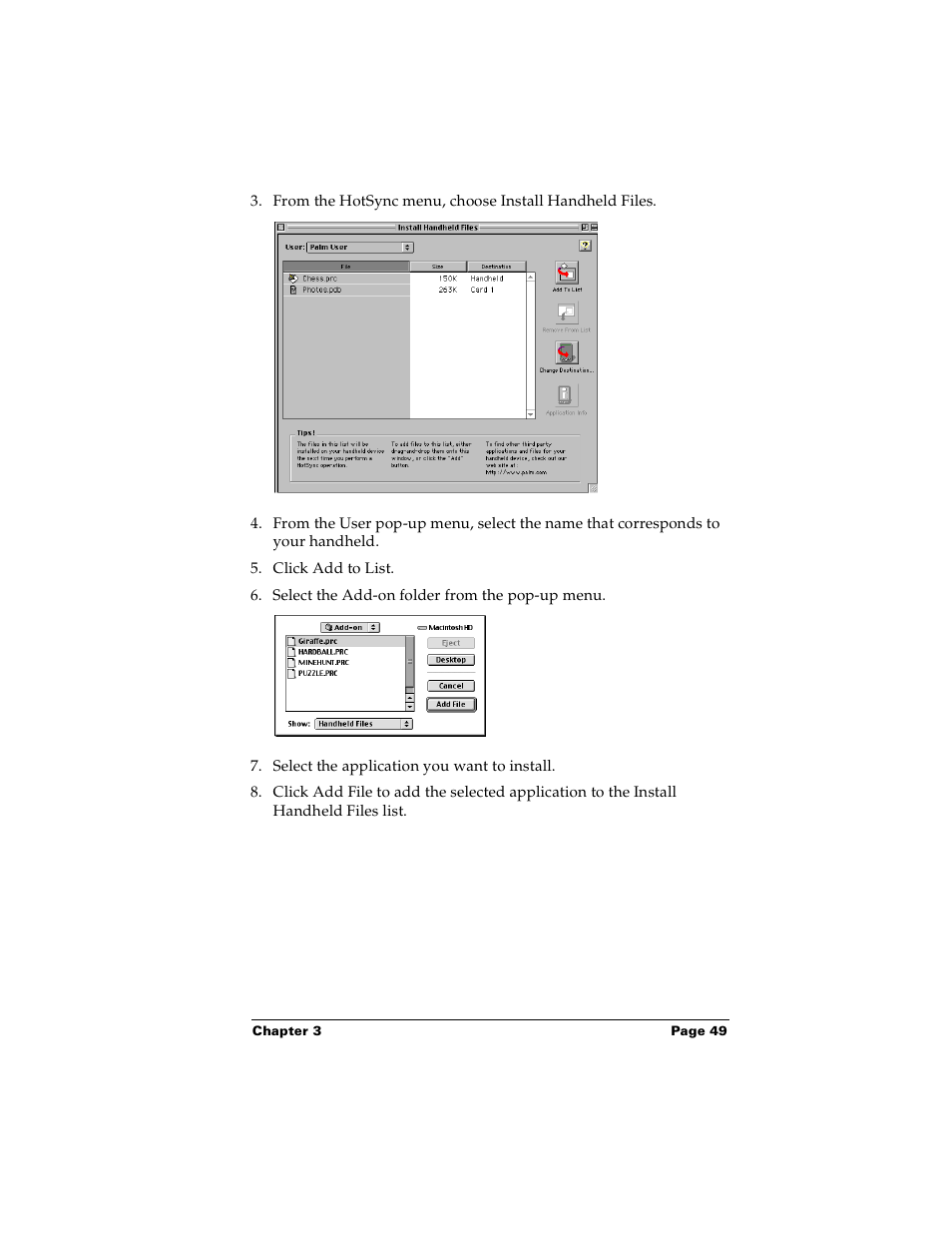 Palm PalmTM m100 User Manual | Page 57 / 232