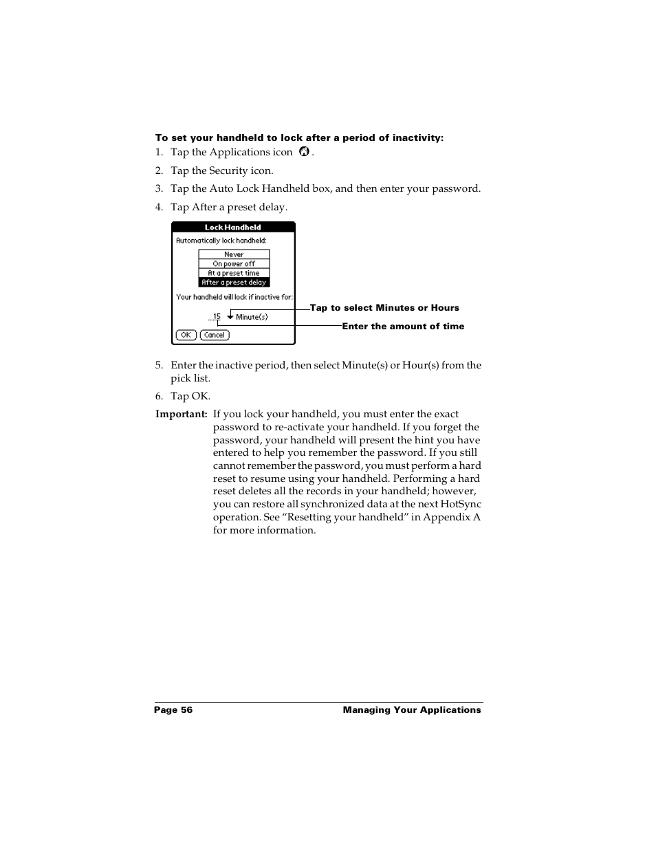 Palm PalmTM m100 User Manual | Page 64 / 232