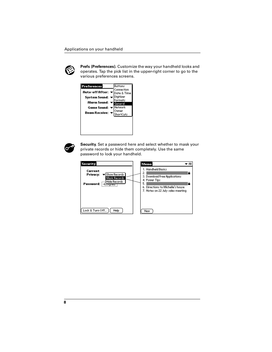 Palm handheld m100 User Manual | Page 12 / 28