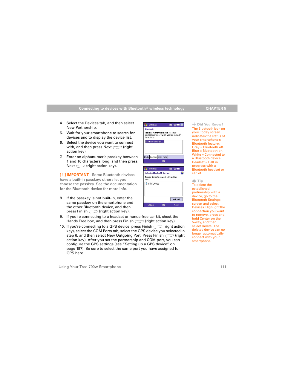 Palm 700w User Manual | Page 119 / 290