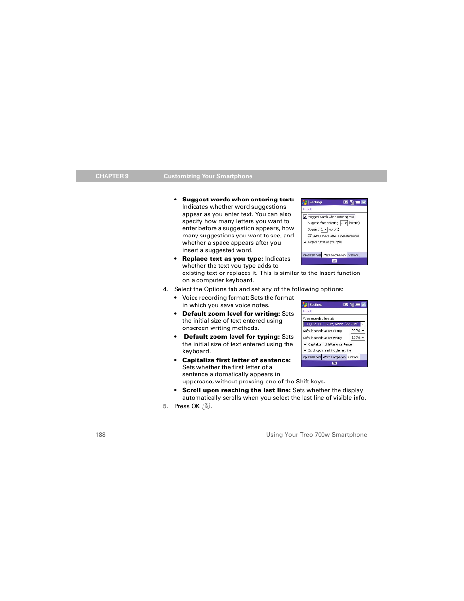Palm 700w User Manual | Page 196 / 290
