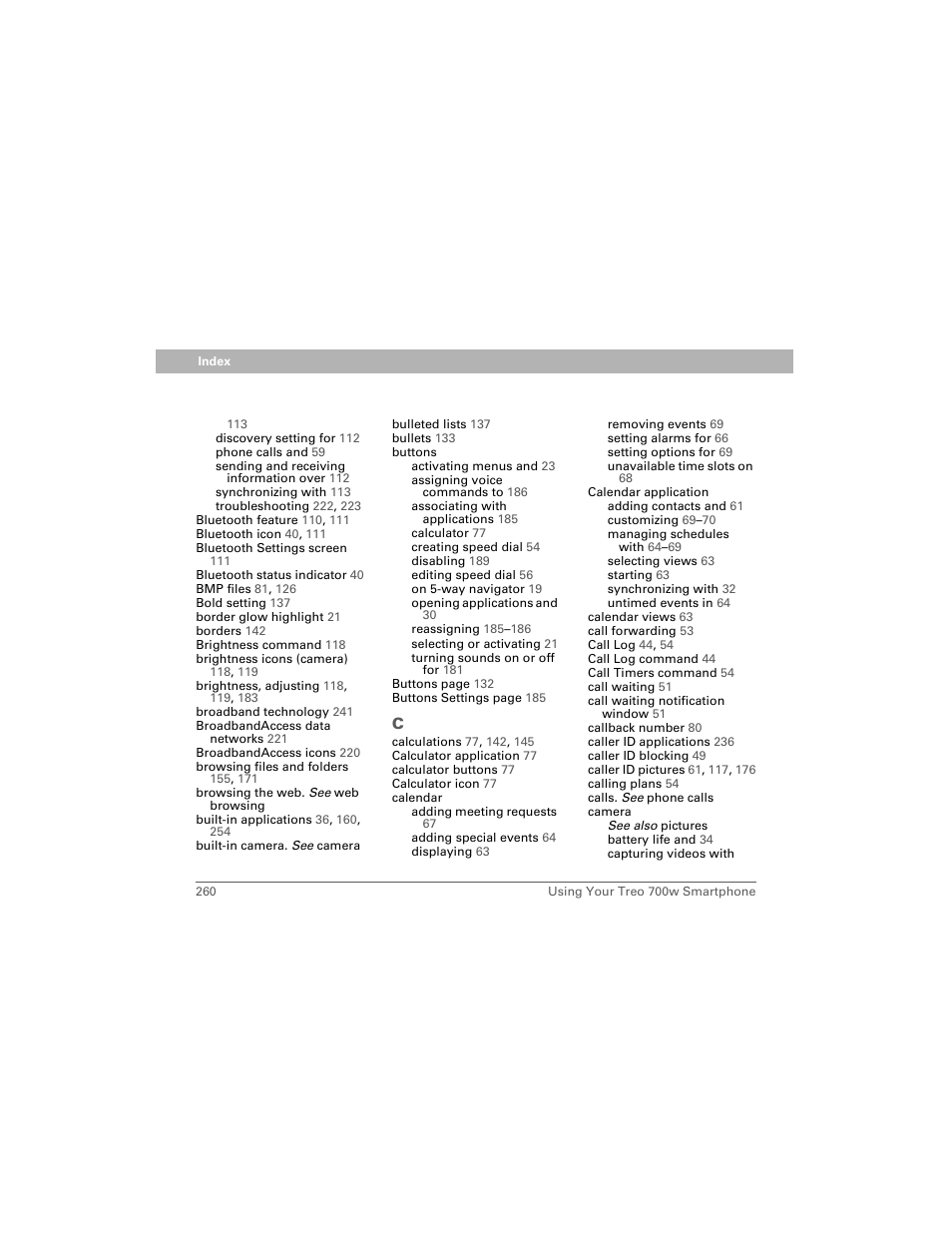 Palm 700w User Manual | Page 268 / 290