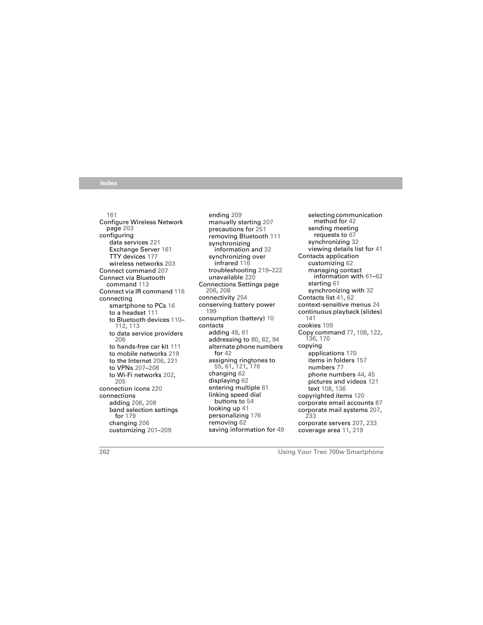 Palm 700w User Manual | Page 270 / 290