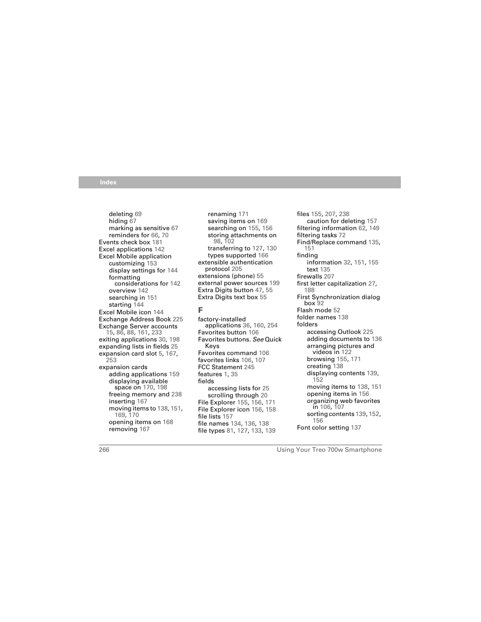 Palm 700w User Manual | Page 274 / 290