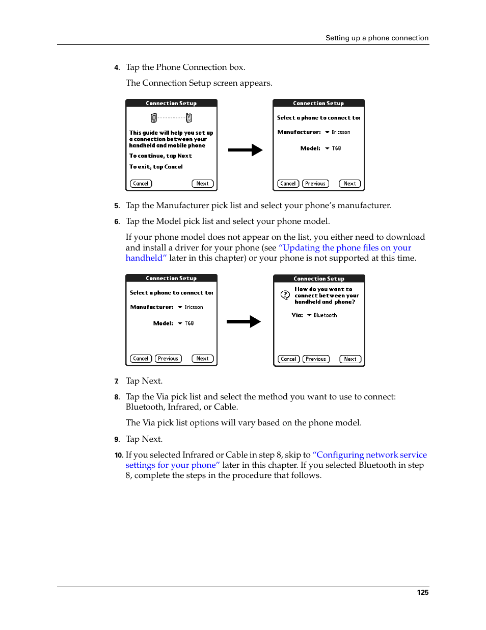 Palm Tungsten T Handhelds User Manual | Page 135 / 290