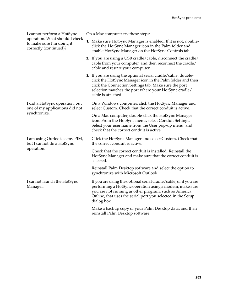 Palm Tungsten T Handhelds User Manual | Page 263 / 290