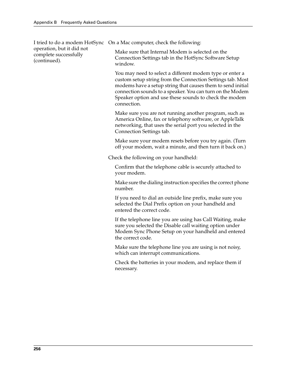 Palm Tungsten T Handhelds User Manual | Page 266 / 290