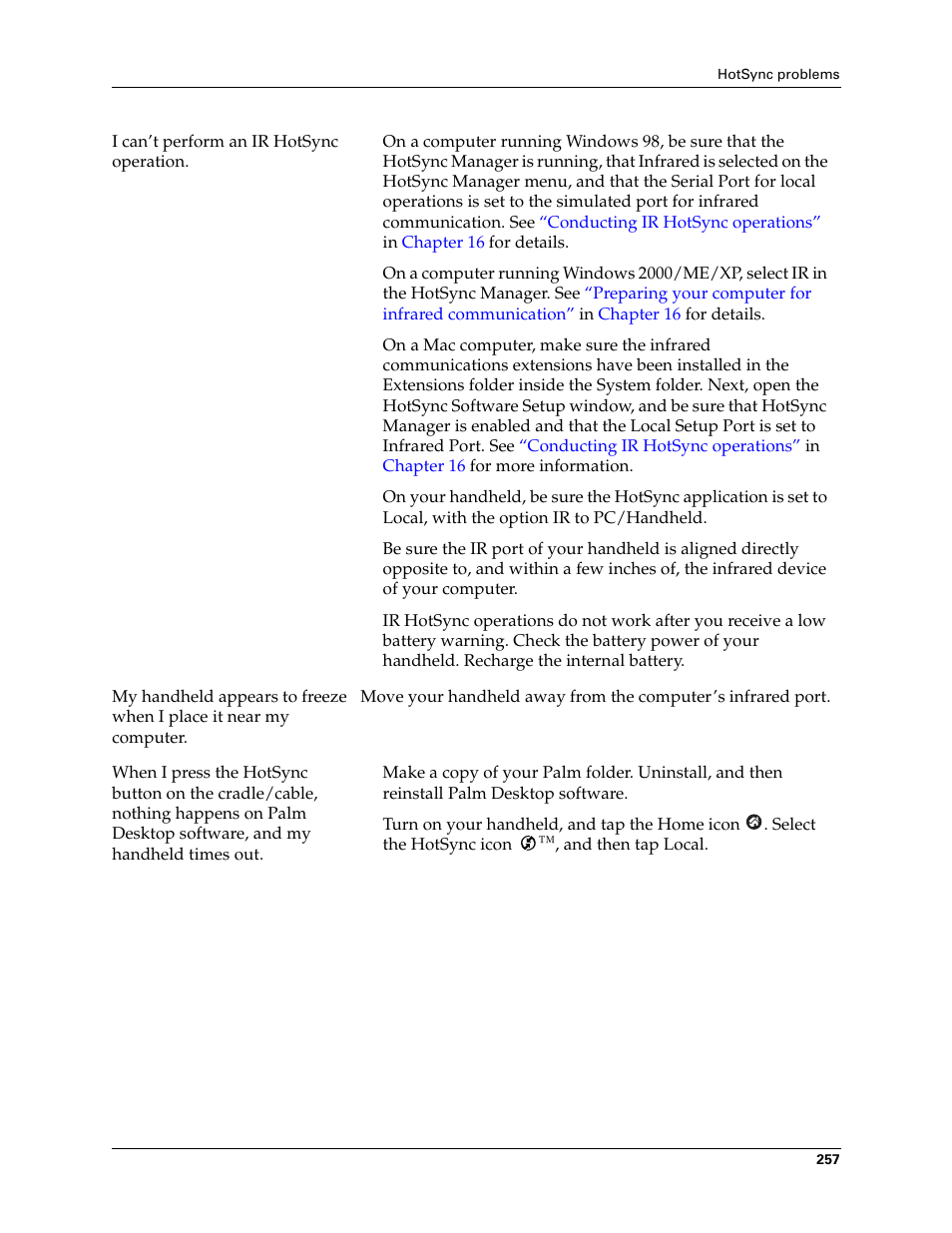 Palm Tungsten T Handhelds User Manual | Page 267 / 290