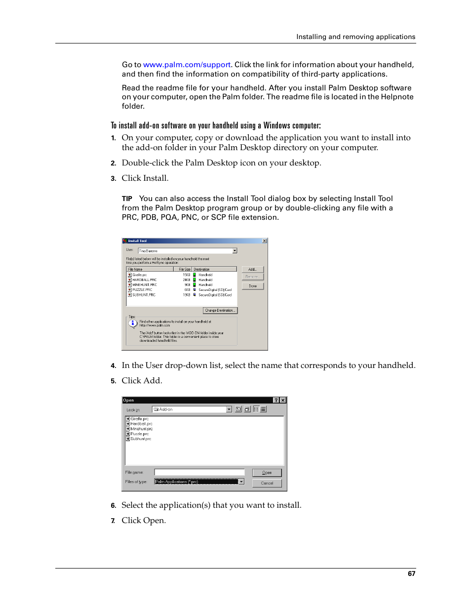 Palm Tungsten T Handhelds User Manual | Page 77 / 290