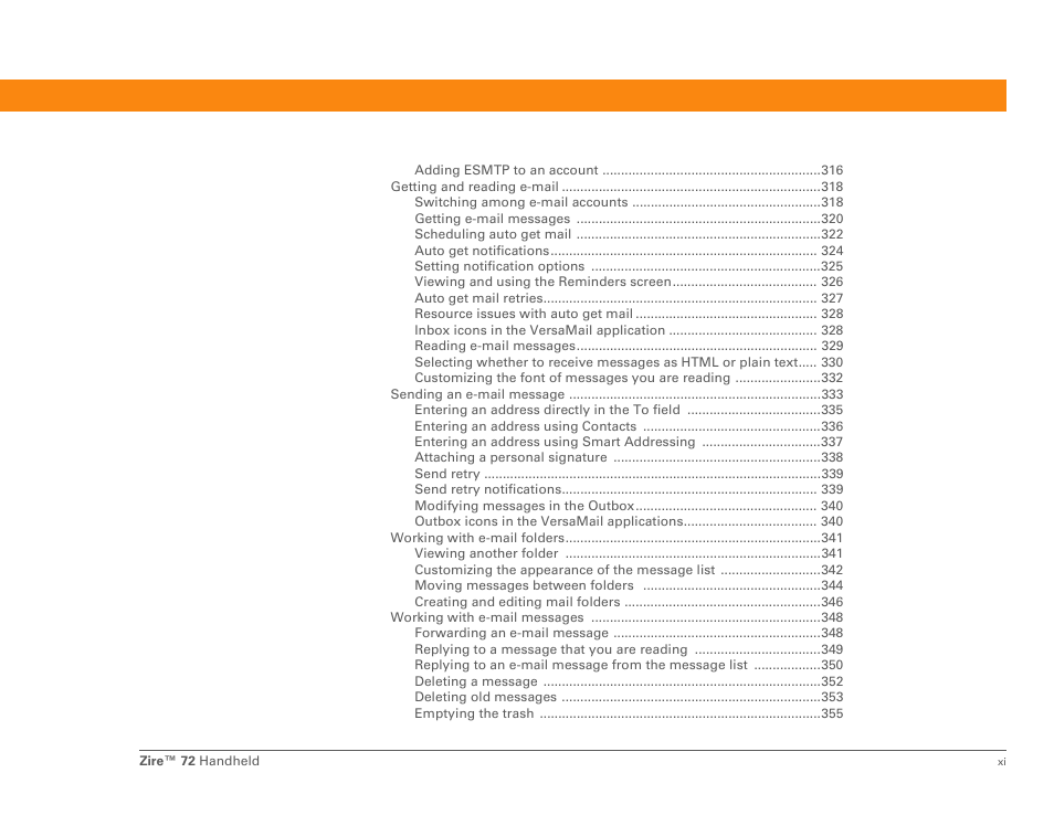 Palm Zire 72 User Manual | Page 11 / 706