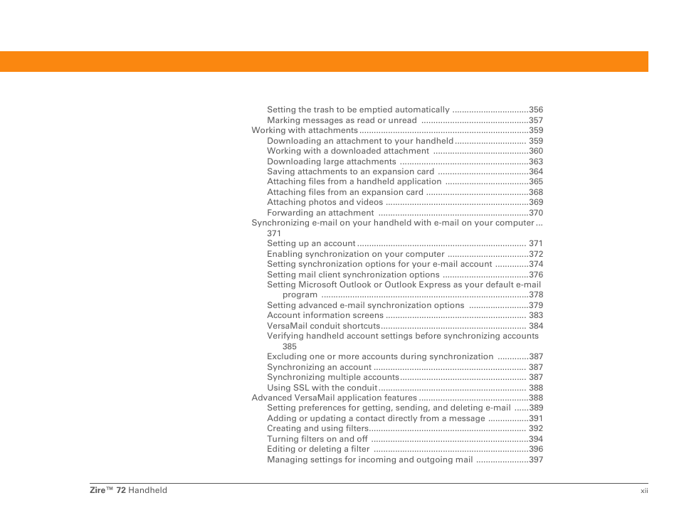 Palm Zire 72 User Manual | Page 12 / 706