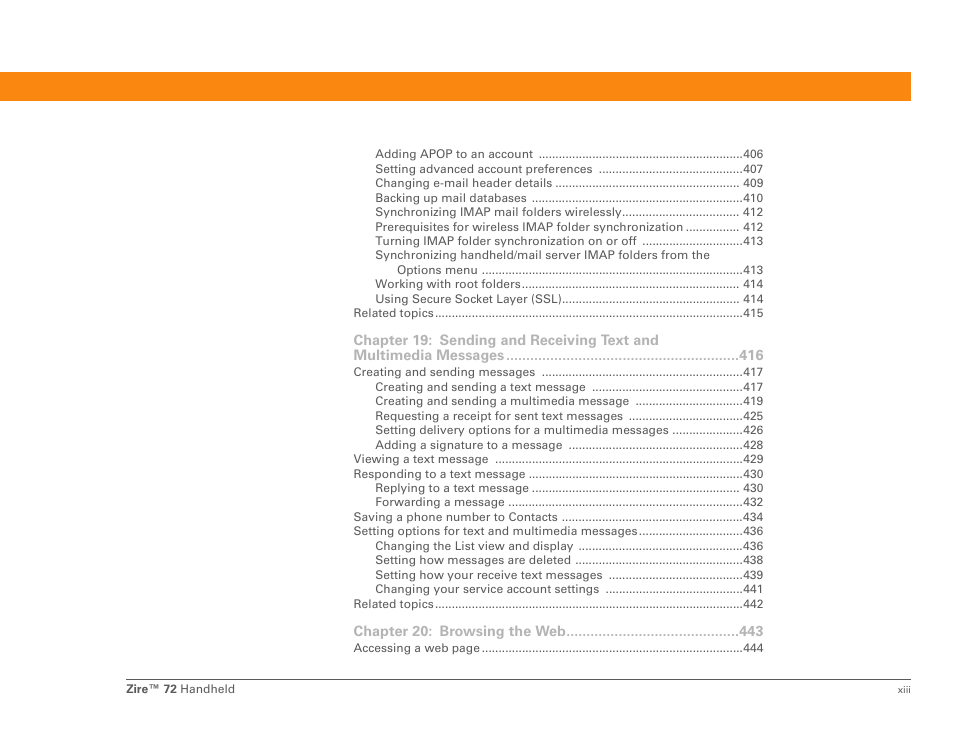 Palm Zire 72 User Manual | Page 13 / 706