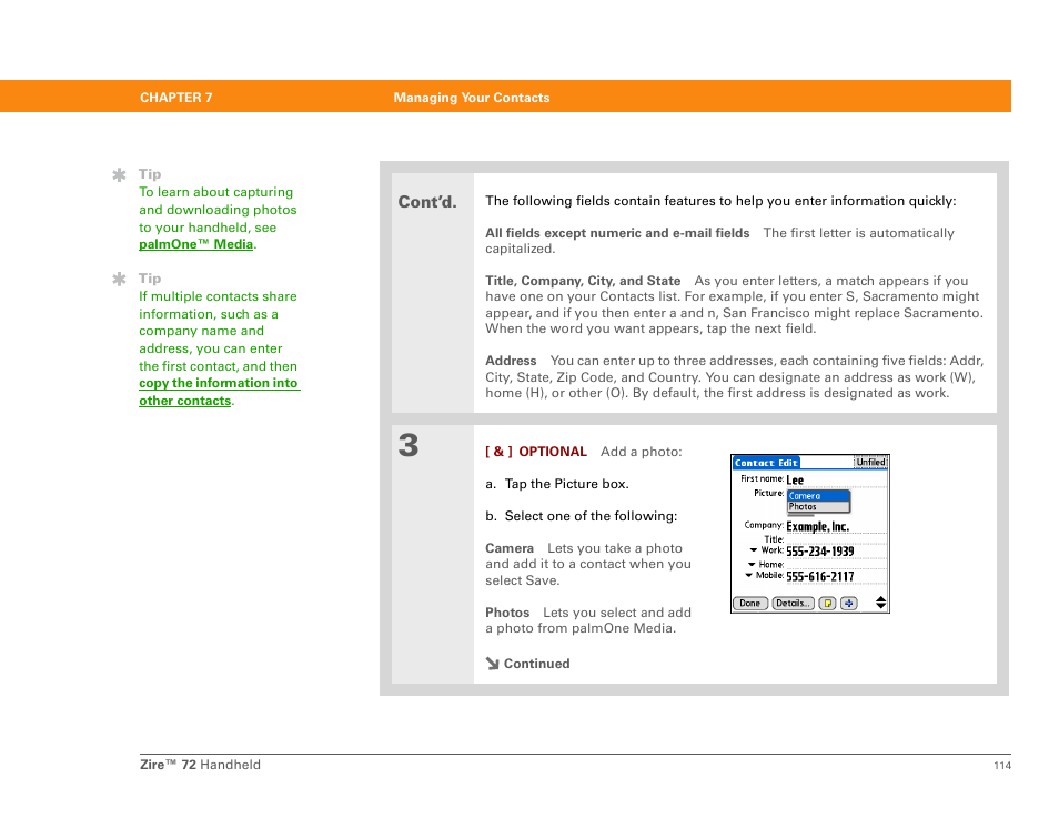 Palm Zire 72 User Manual | Page 136 / 706