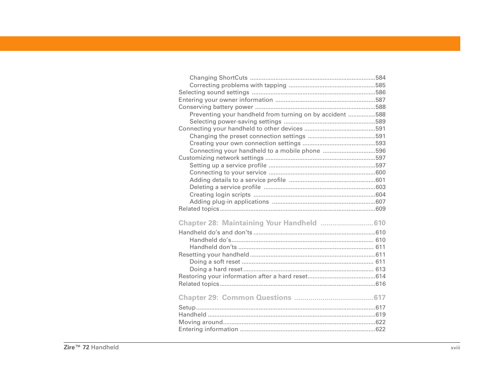 Palm Zire 72 User Manual | Page 18 / 706