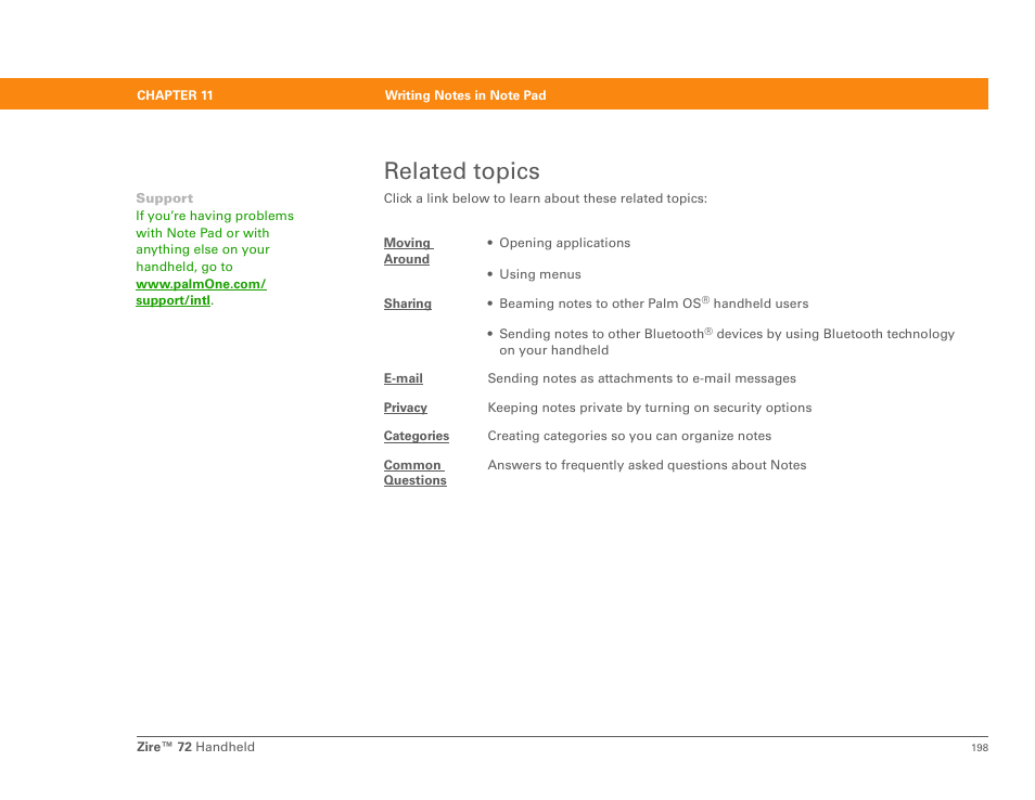 Related topics | Palm Zire 72 User Manual | Page 220 / 706