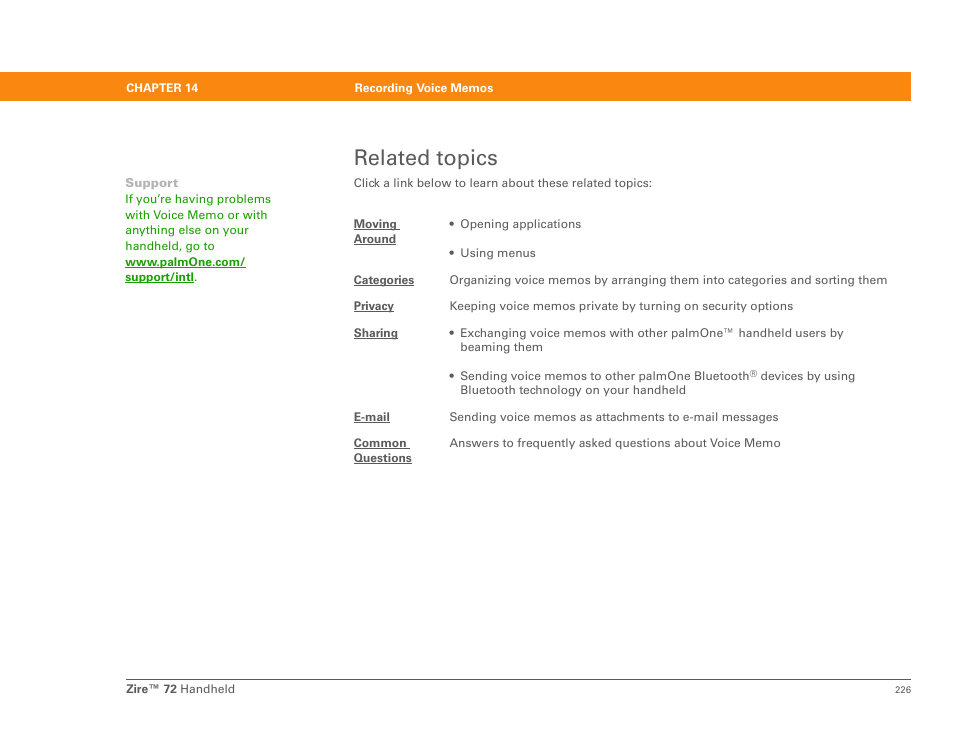 Related topics | Palm Zire 72 User Manual | Page 248 / 706