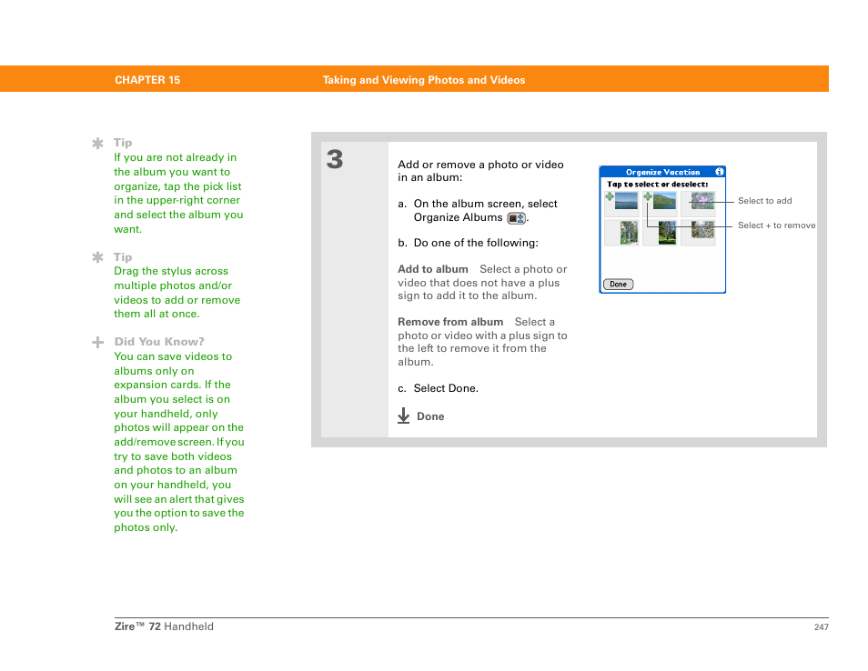Palm Zire 72 User Manual | Page 269 / 706