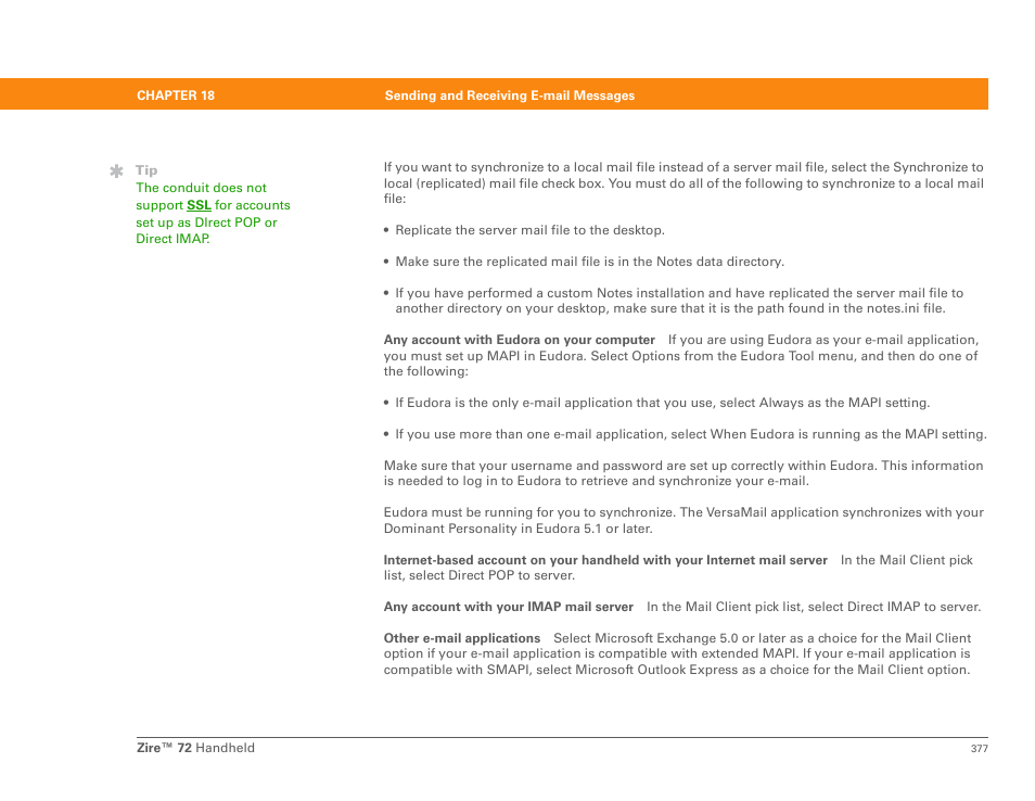 Palm Zire 72 User Manual | Page 399 / 706