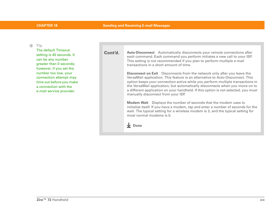 Cont’d | Palm Zire 72 User Manual | Page 430 / 706