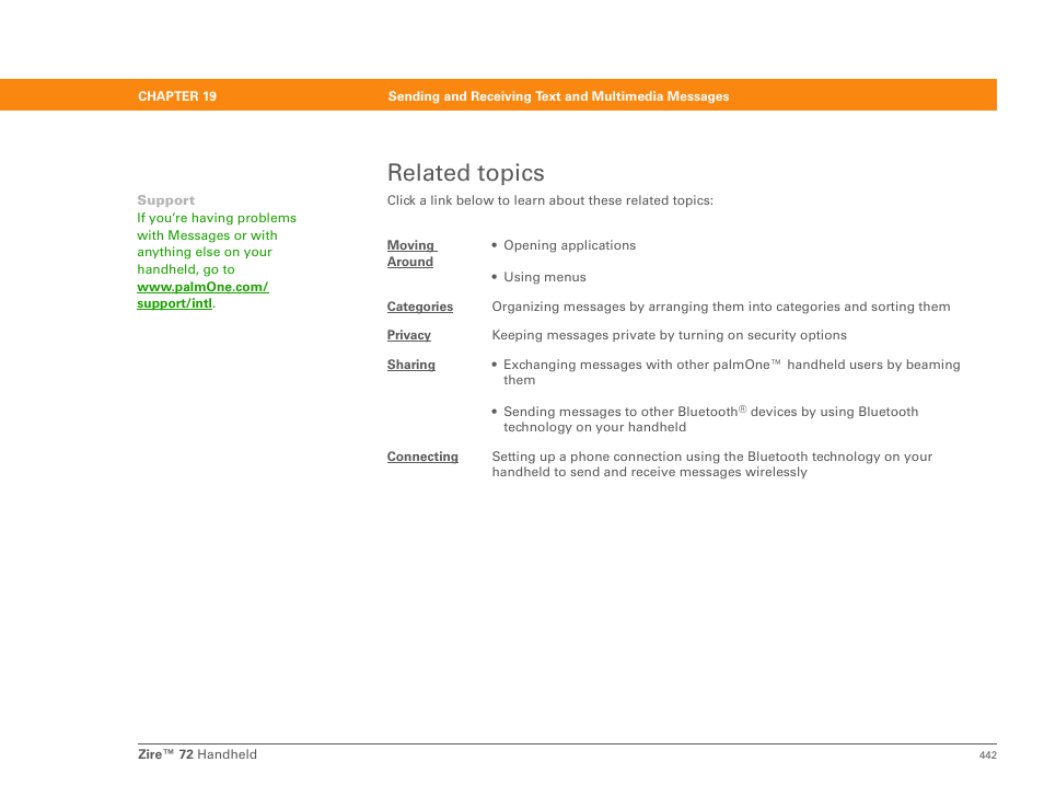 Related topics | Palm Zire 72 User Manual | Page 464 / 706