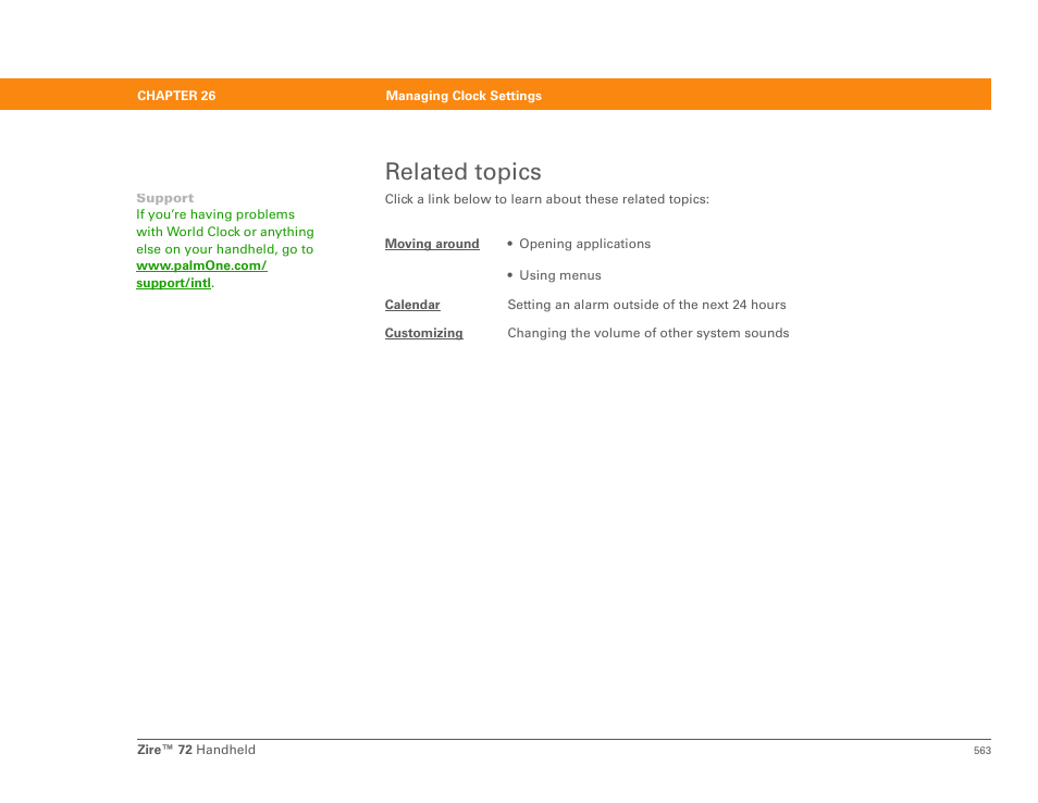 Related topics | Palm Zire 72 User Manual | Page 585 / 706