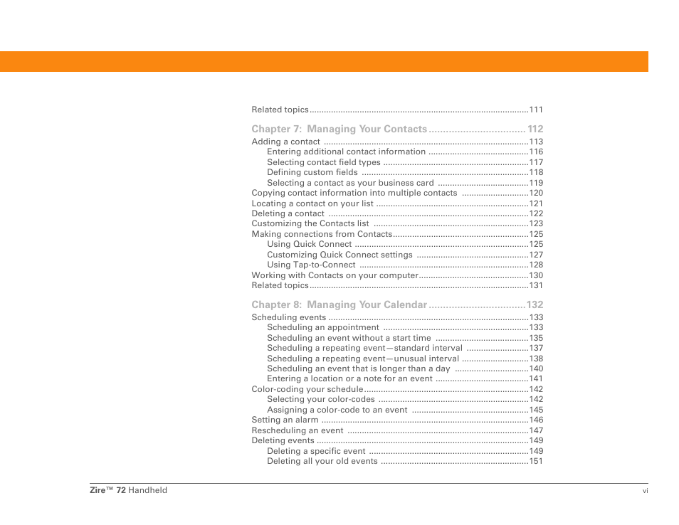 Palm Zire 72 User Manual | Page 6 / 706
