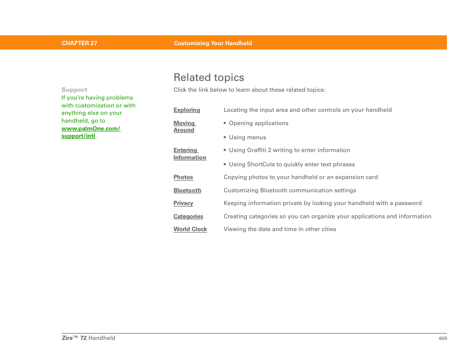 Related topics | Palm Zire 72 User Manual | Page 631 / 706