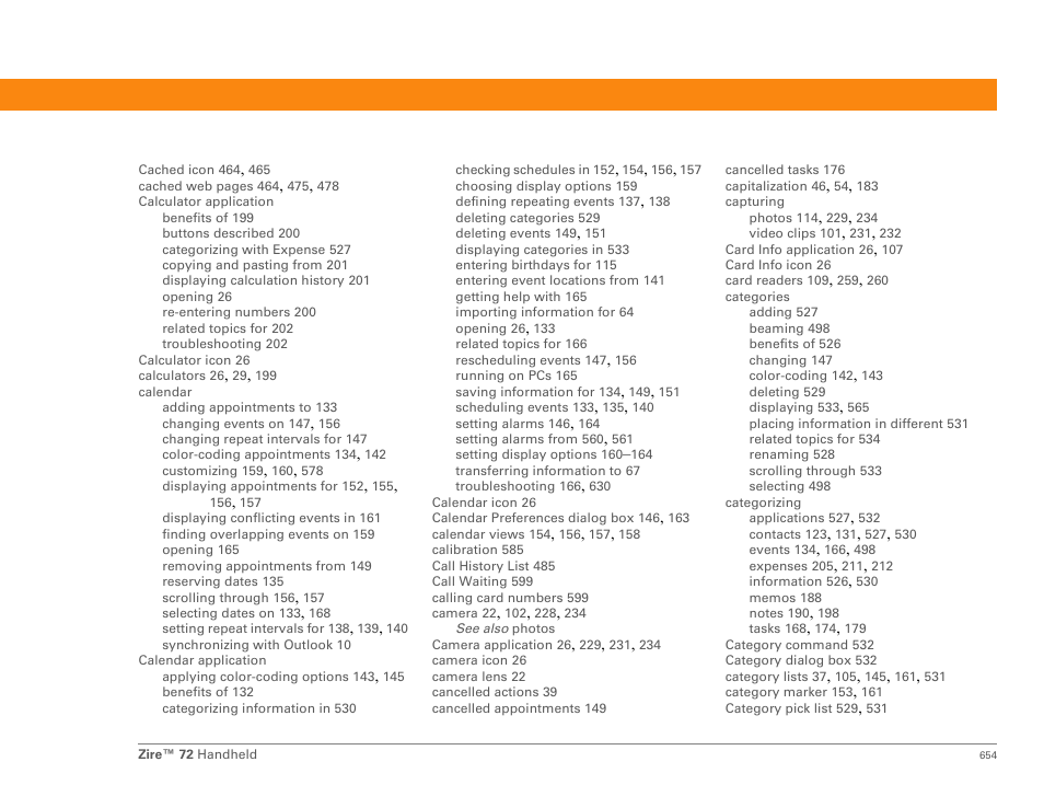 Palm Zire 72 User Manual | Page 676 / 706