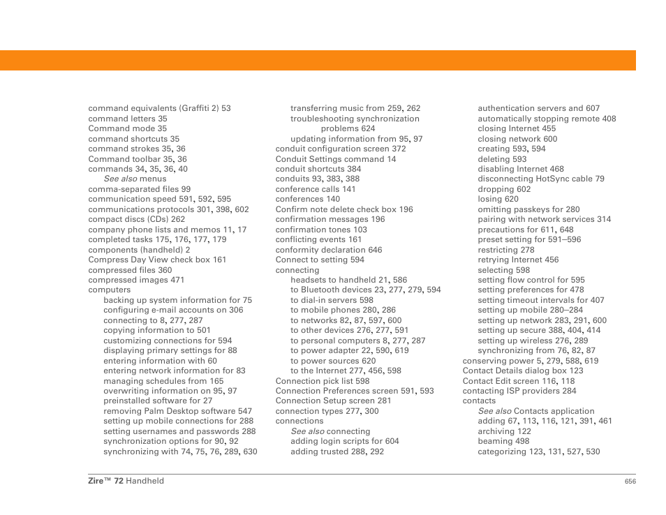 Palm Zire 72 User Manual | Page 678 / 706