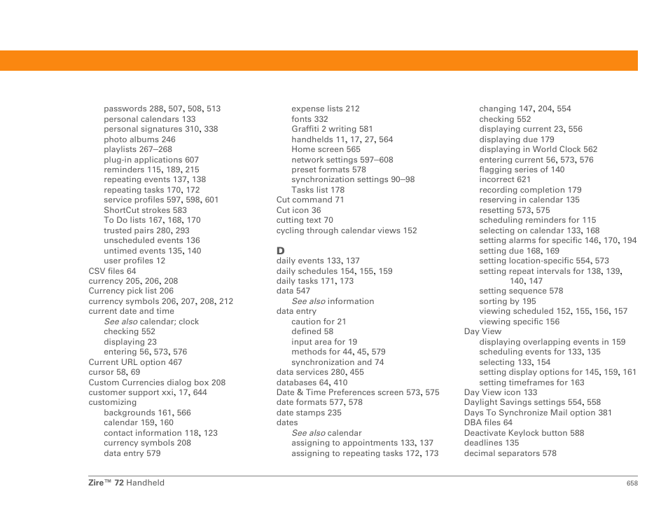 Palm Zire 72 User Manual | Page 680 / 706