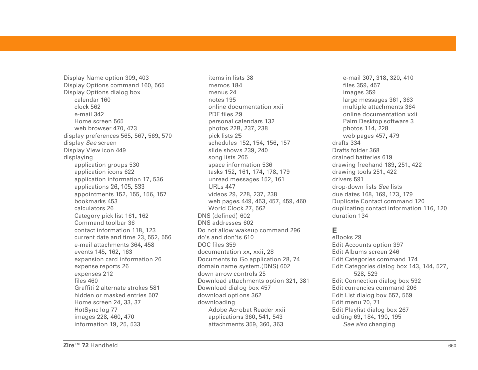 Palm Zire 72 User Manual | Page 682 / 706