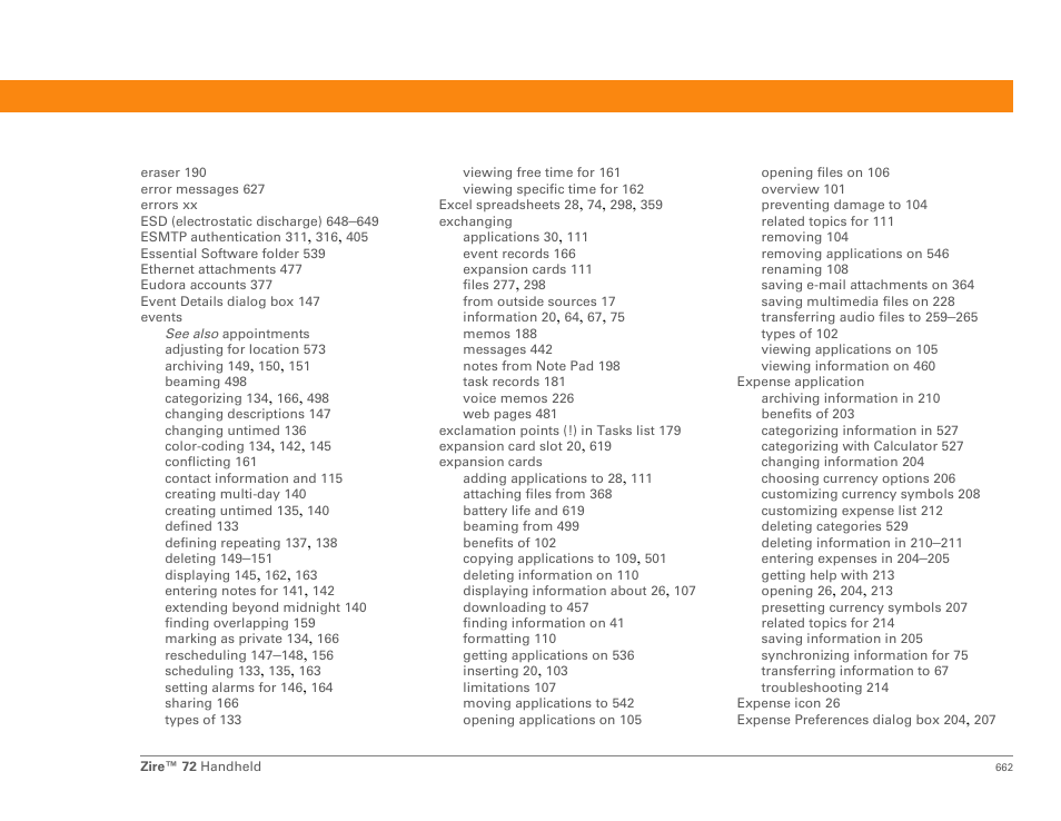 Palm Zire 72 User Manual | Page 684 / 706