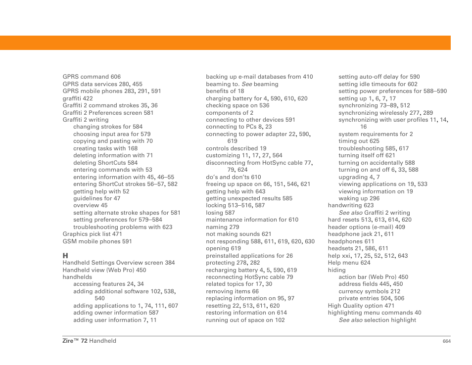 Palm Zire 72 User Manual | Page 686 / 706