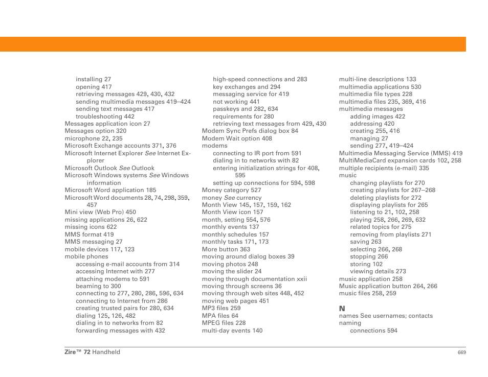 Palm Zire 72 User Manual | Page 691 / 706