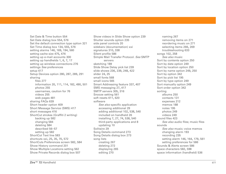 Palm Zire 72 User Manual | Page 699 / 706