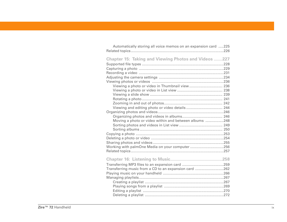 Palm Zire 72 User Manual | Page 9 / 706