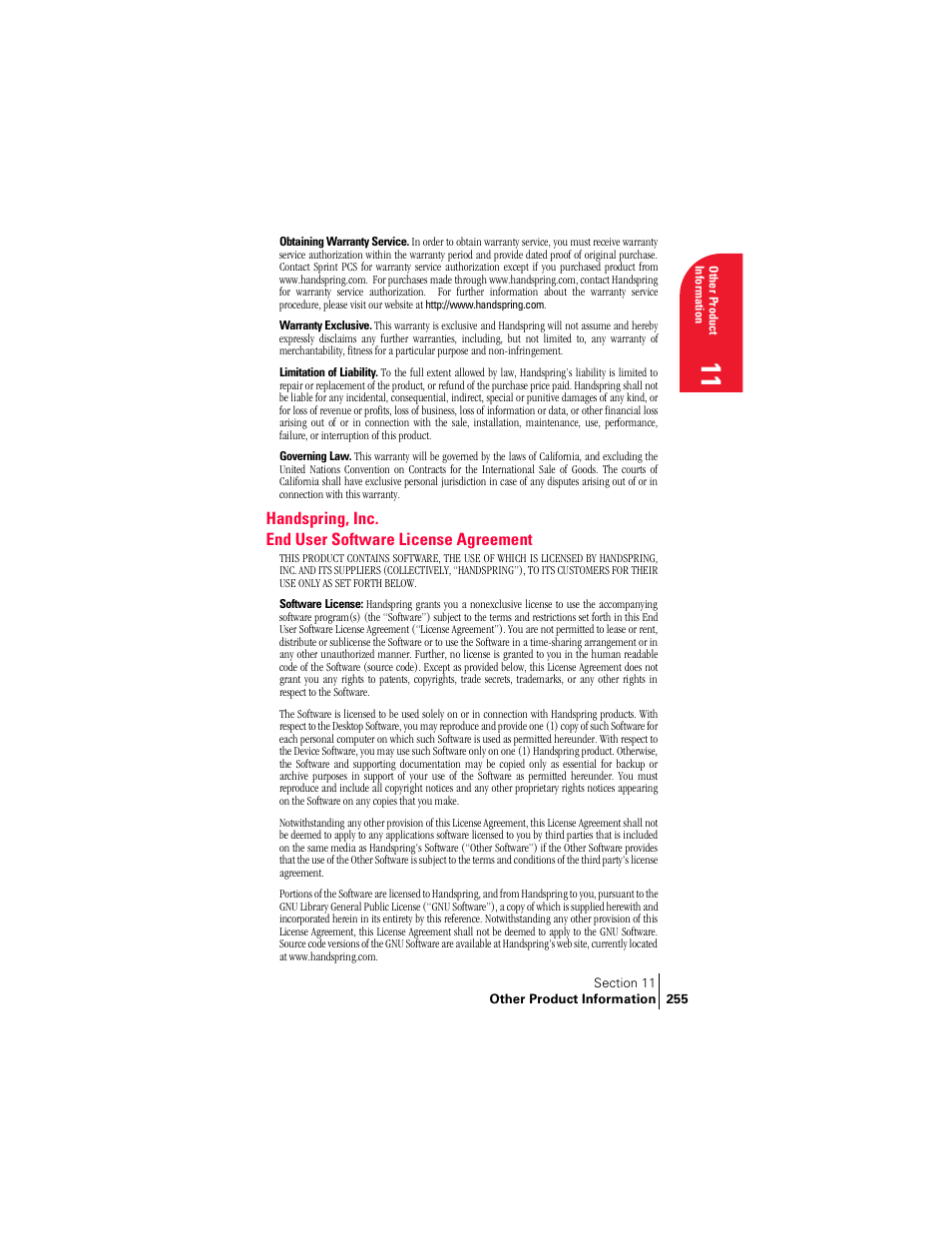 Palm Treo 300 User Manual | Page 263 / 286
