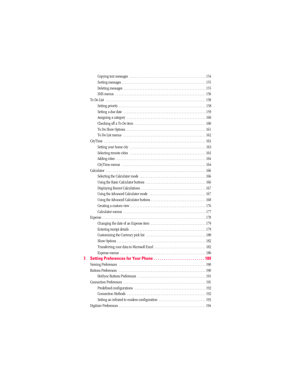 Palm Treo 300 User Manual | Page 6 / 286